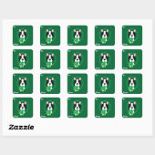 Boston Terrier kerstcadeau Stickers (Vel)
