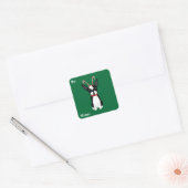 Boston Terrier kerstcadeau Stickers (Envelop)