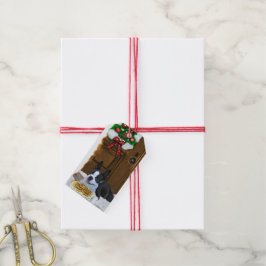 Boston Terrier-kerstcadeautjes Cadeaulabel