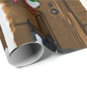 Boston Terrier-kerstcadeautjes Cadeaupapier (Rol Hoek)