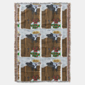 Boston Terrier-kerstcadeautjes Deken (Voorkant Verticaal)