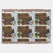 Boston Terrier-kerstcadeautjes Deken (Voorkant)