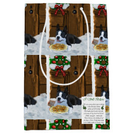 Boston Terrier-kerstcadeautjes Medium Cadeauzakje
