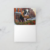 Boston Terrier Kerstfeest Seizoen Kaart (Binnen)