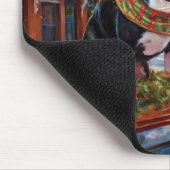 Boston Terrier Kerstfeest Seizoen Muismat (Hoek)