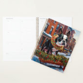 Boston Terrier Kerstfeest Seizoen Planner (Display)
