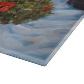 Boston Terrier Kerstfeest Seizoen Snijplank (Hoek)