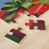 Boston Terrier Kerstfeest Sneeuwscène Legpuzzel (Zijkant)