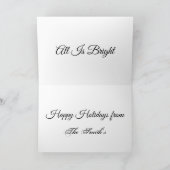 Boston Terrier Kerstfeestay Card Feestdagen Kaart (Binnen)