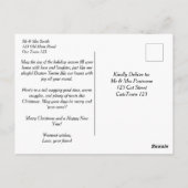 Boston Terrier Kerstgroeten voor honden mensen Briefkaart (Achterkant)