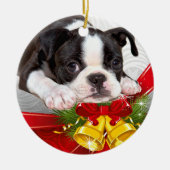 Boston Terrier Kersthangende Ornament (Voorkant)