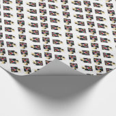 Boston Terrier Kerstmis  Cadeaupapier (Hoek)