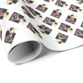 Boston Terrier Kerstmis  Cadeaupapier (Rol Hoek)