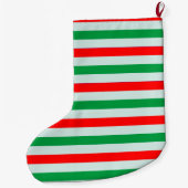 Boston Terrier Kerstmis et Stocking Grote Kerstsok (Achterkant)