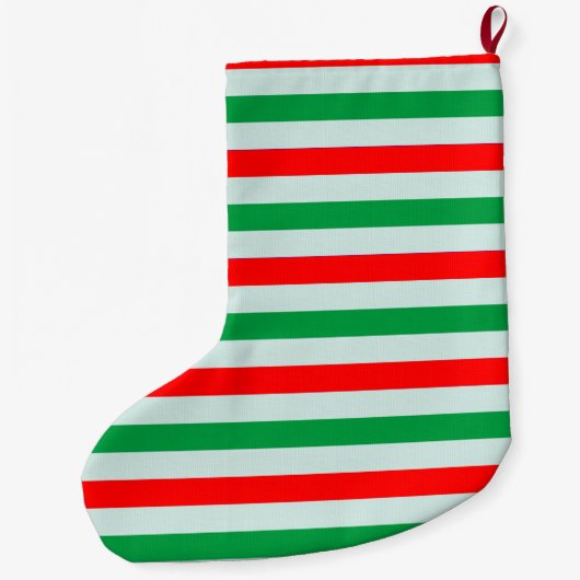 Boston Terrier Kerstmis et Stocking Grote Kerstsok (Achterkant)