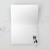 Boston Terrier Kerstmis Feestdagen Kaart (Binnen)