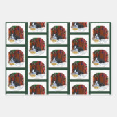 Boston Terrier Kerstmis Inpakpapier Vel (Voorkant 3)