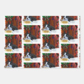 Boston Terrier Kerstmis Inpakpapier Vel (Voorkant 2)