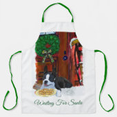 Boston Terrier Kerstmis Schort (Voorkant)