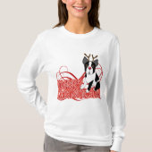 Boston Terrier Kerstmis T-shirt (Voorkant)