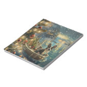 Boston Terrier kerstvakantie Notitieblok (Linkerzijde)