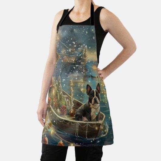 Boston Terrier kerstvakantie Schort (Insitu)