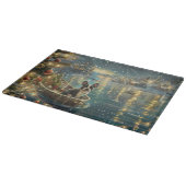 Boston Terrier kerstvakantie Snijplank (Hoek)