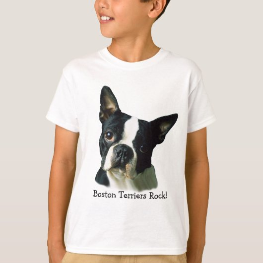 Boston Terrier Kinder Unisex T-Shirt (Voorkant)
