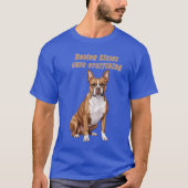 Boston Terrier Kisses Cure Everything – Men’s Dog  T-shirt (Voorkant)