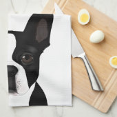 Boston Terrier Kitchen Towel Theedoek (Quarter Fold)