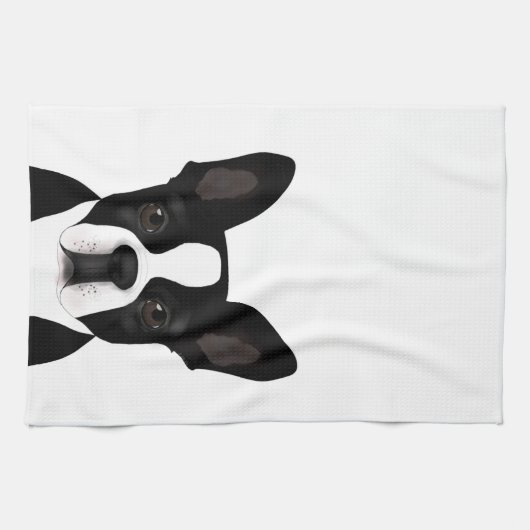 Boston Terrier Kitchen Towel Theedoek (Horizontaal)