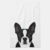 Boston Terrier Kitchen Towel Theedoek (Verticaal)