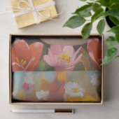 Boston Terrier Kleurrijke Wildflower Field Decoupa Tissuepapier (Geschenk)