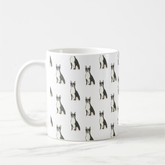 Boston Terrier Koffiemok (Links)