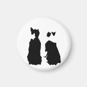 BOSTON TERRIER KOTARO & TEN TEN MAGNEET (Voorkant)