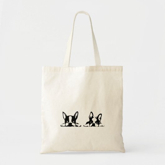 BOSTON TERRIER KOTARO & TEN TEN TOTE BAG (Voorkant)