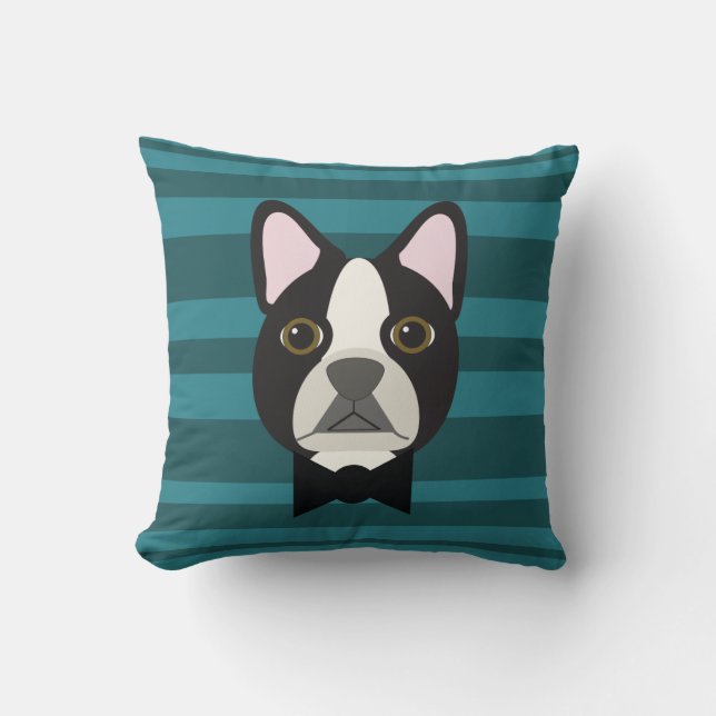 Boston Terrier Kussen (Voorkant)