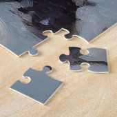 Boston Terrier Laat het sneeuwen Kerstmis Legpuzzel (Zijkant)