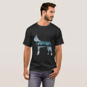 Boston Terrier Lake Forest Graphic Funny Idea mama T-shirt (Voorkant volledig)