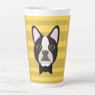 Boston Terrier Latte Mok