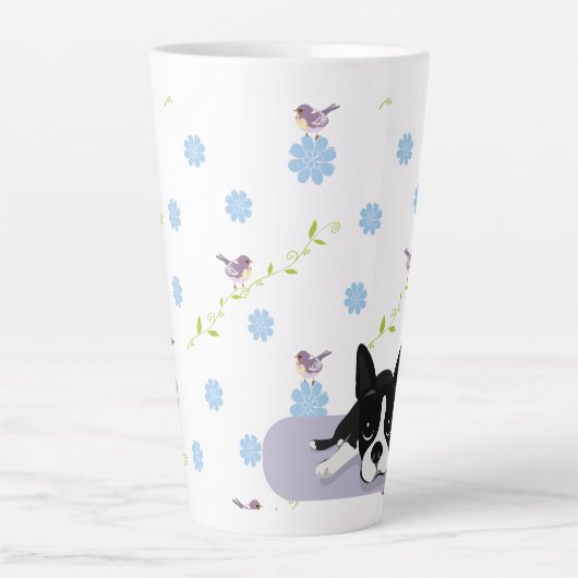 Boston Terrier Latte Mok (Voorkant)
