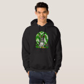 Boston Terrier Leprechaun Dog St  Patricks Day Luc Hoodie (Voorkant volledig)