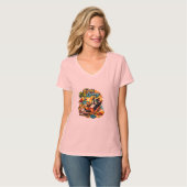 Boston Terrier Leven Gemakkelijk Leven T-shirt (Voorkant volledig)