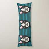 Boston Terrier Lichaamskussen (Achterkant (Verticaal))