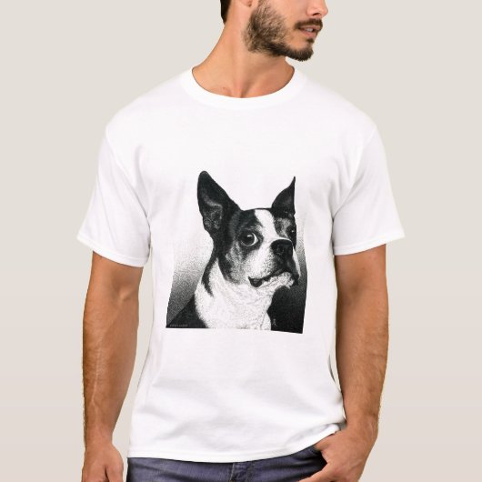 Boston Terrier Light T-shirt - "Boston Style" (Voorkant)