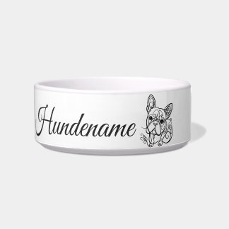 Boston Terrier Line Art personalized bowl Voerbakje