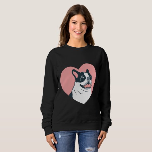 Boston Terrier Love 168 Trui (Voorkant volledig)