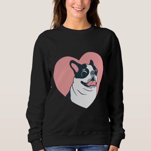 Boston Terrier Love 168 Trui (Voorkant)