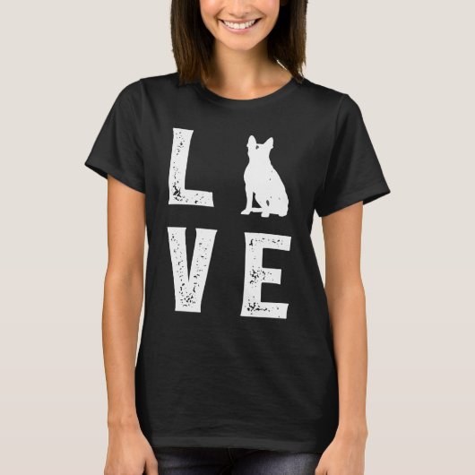 Boston Terrier Love 1 T-shirt (Voorkant)