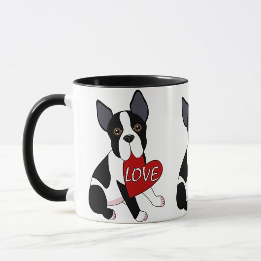 Boston Terrier Love Mok (Links)